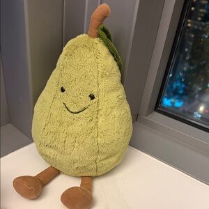 Jellycat Green Plush Pear